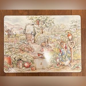 4 Beatrix Potter Placemats Set Peter Rabbit
Pottery Barn Kids McGregors Garden